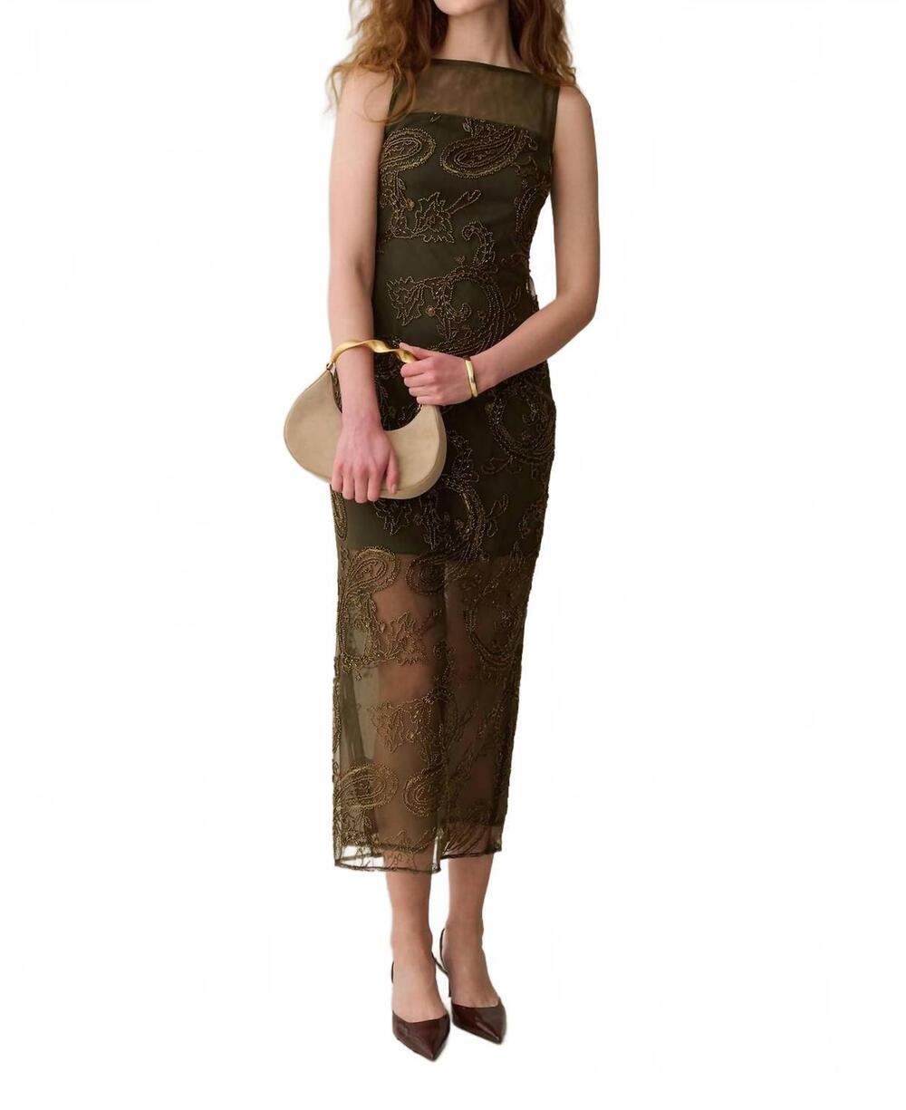 NEW FEW MODA ora dress in olive